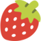 Strawberry emoji on Google